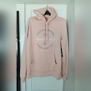 aeropostale Men's XL Hoodie Pullover EMBROIDERED Cameo Rose BRAND-NEW w/tags